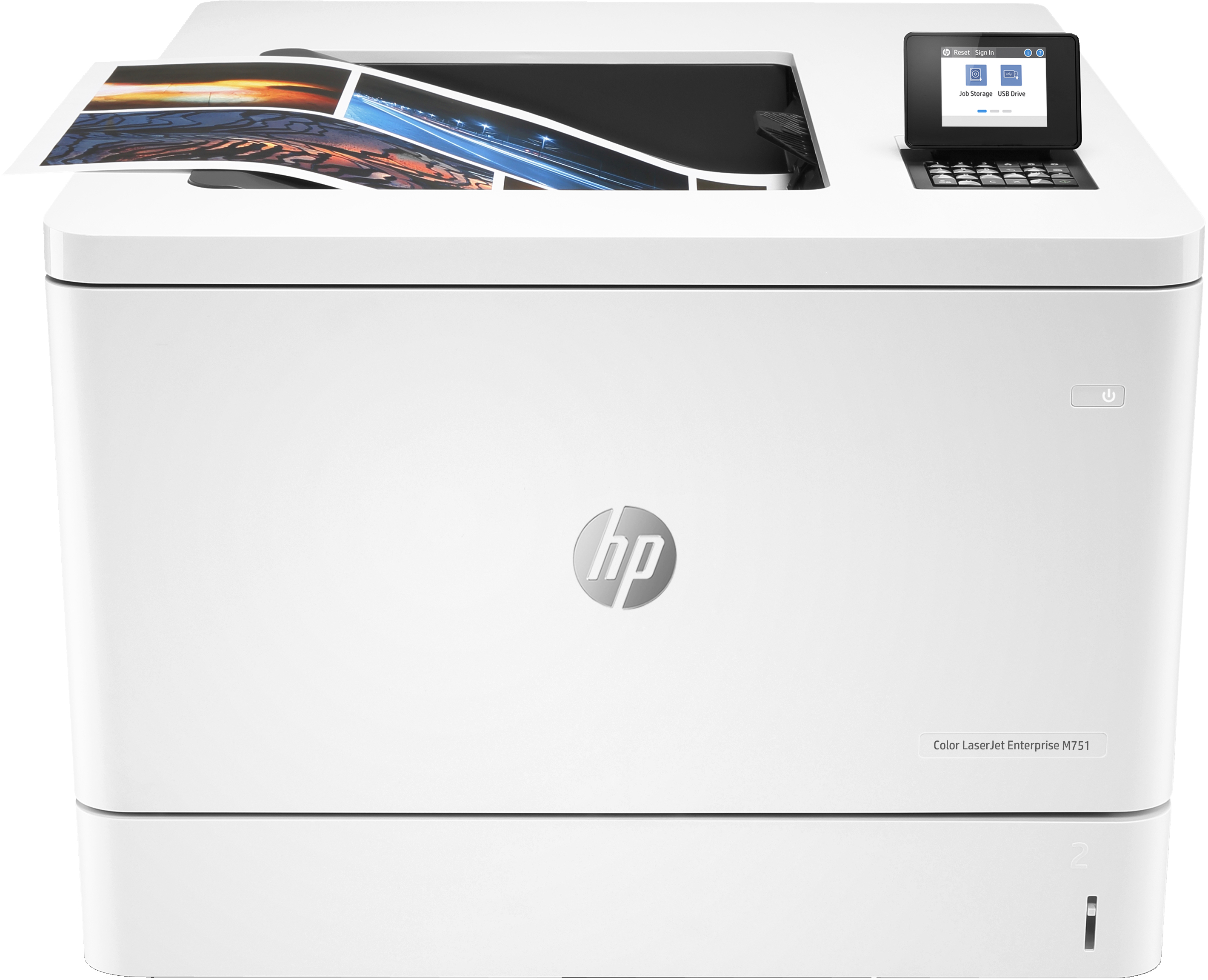 Image of HP Color LaserJet Enterprise M751dn, Print, Two-sided printing