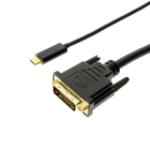 4XEM 4XUSBCDVI6B video cable adapter 1.82 m USB Type-C DVI Black