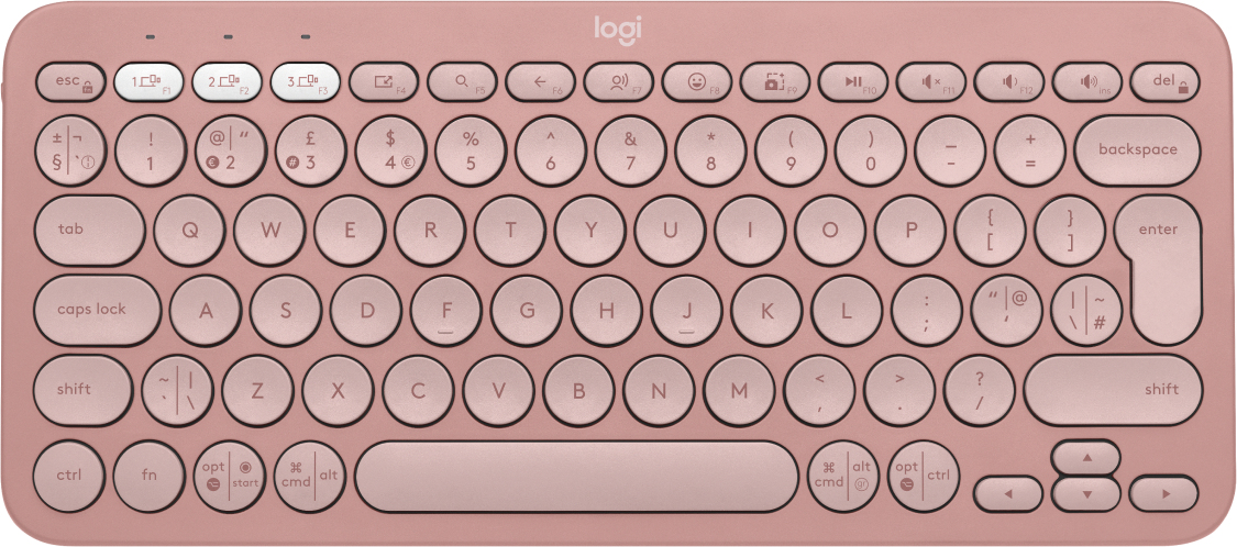 Logitech Pebble Keys 2 K380s keyboard RF Wireless + Bluetooth...