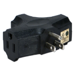 QVS PA-3P-4PK power plug adapter NEMA 5-15 Black