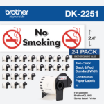 Brother DK-225124PK printer label White Self-adhesive printer label