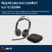 Poly Micro-casque Blackwire 5220 stéréo USB-C + connexion 3,5 mm + adaptateur USB-C/A