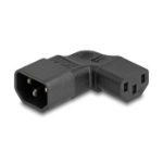 DeLOCK Power Adapter IEC 60320 - C14 to C13, male / female, 10 A, 90° left / right angled