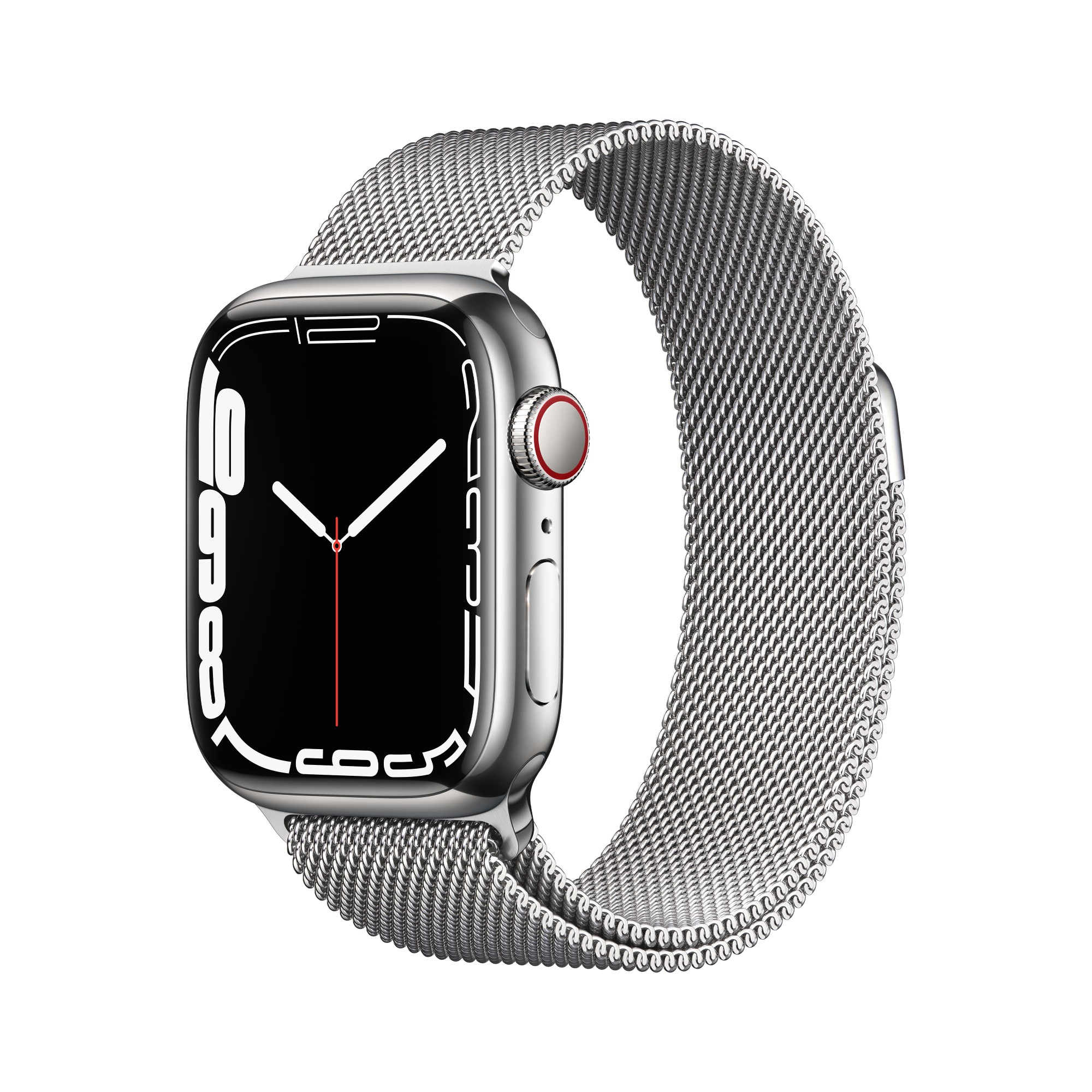 Apple Watch Series 7 41 mm OLED 4G Silver GPS (satellite)