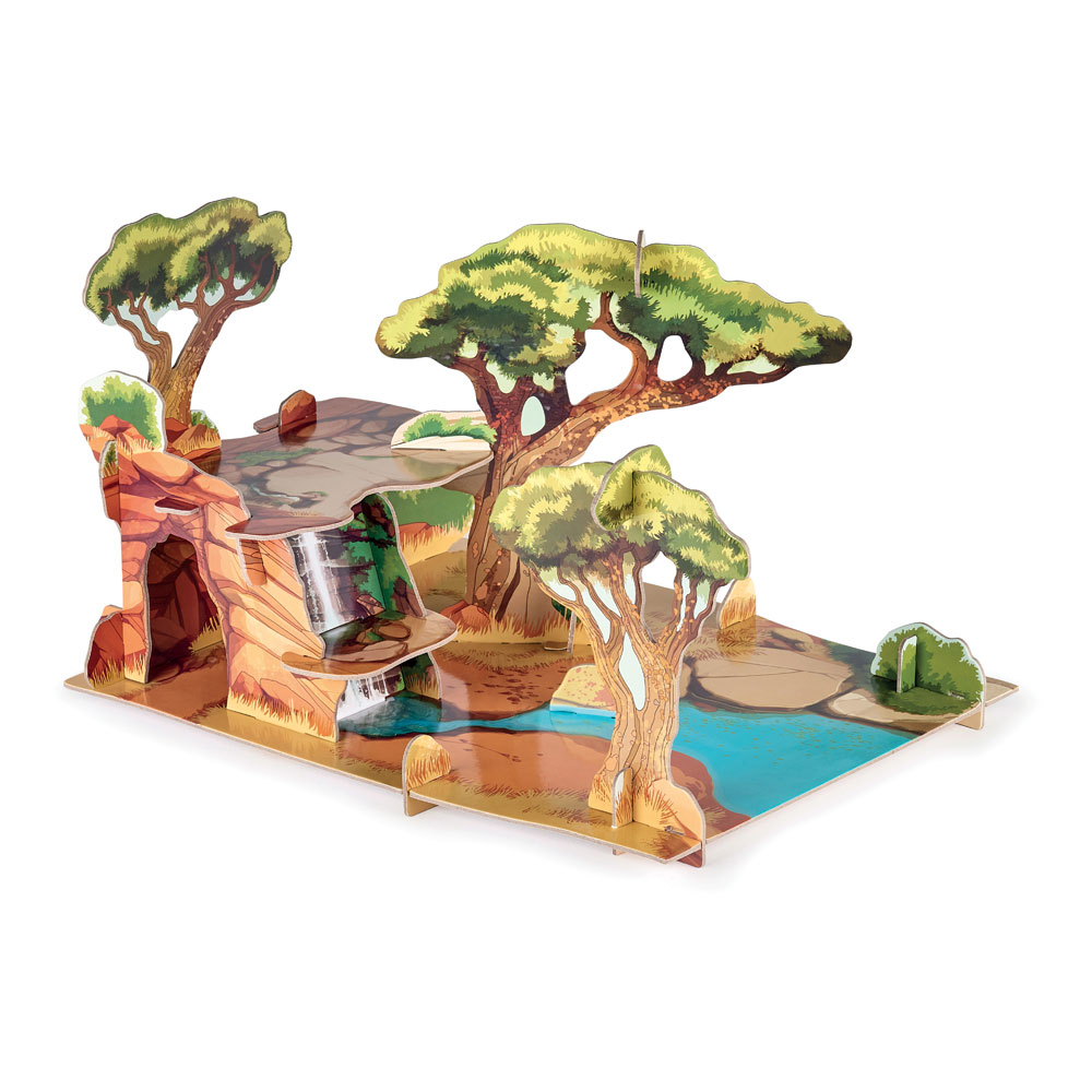  Wild Animal Kingdom The Savannah Toy Playset - Green