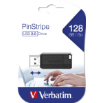 Verbatim PinStripe - USB Drive 128 GB - Black