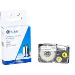 G&G 16818 labelprinter-tape Zwart op zilver XR