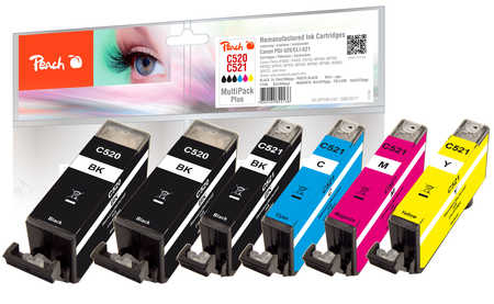Peach 319177 (PI100-247) ink cartridge 6 pc(s) Compatible High (XL) Yield Black, Cyan, Magenta, Yellow