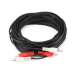 Monoprice 2009 audio cable 300" (7.62 m) 2 x RCA Black