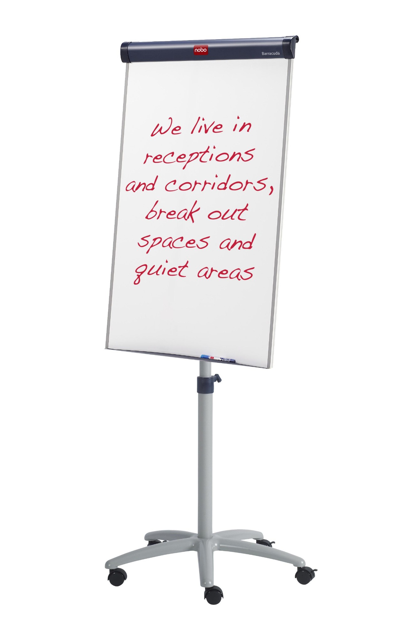 Nobo Classic Steel Mobile Magnetic Flipchart Easel
