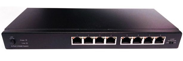 Longshine LCS-2.5GS7108 network switch Unmanaged Gigabit Ethernet (10/100/1000) Black