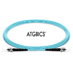 ATGBICS ST-ST OM4, Fibre Optic Cable, Multimode, Simplex, Aqua, 35m