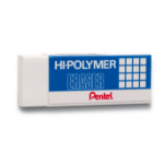Pentel Eraser White with Blue Sleeve (Pack 48)