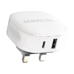 Duracell DRACUSB20W-UK mobile device charger White