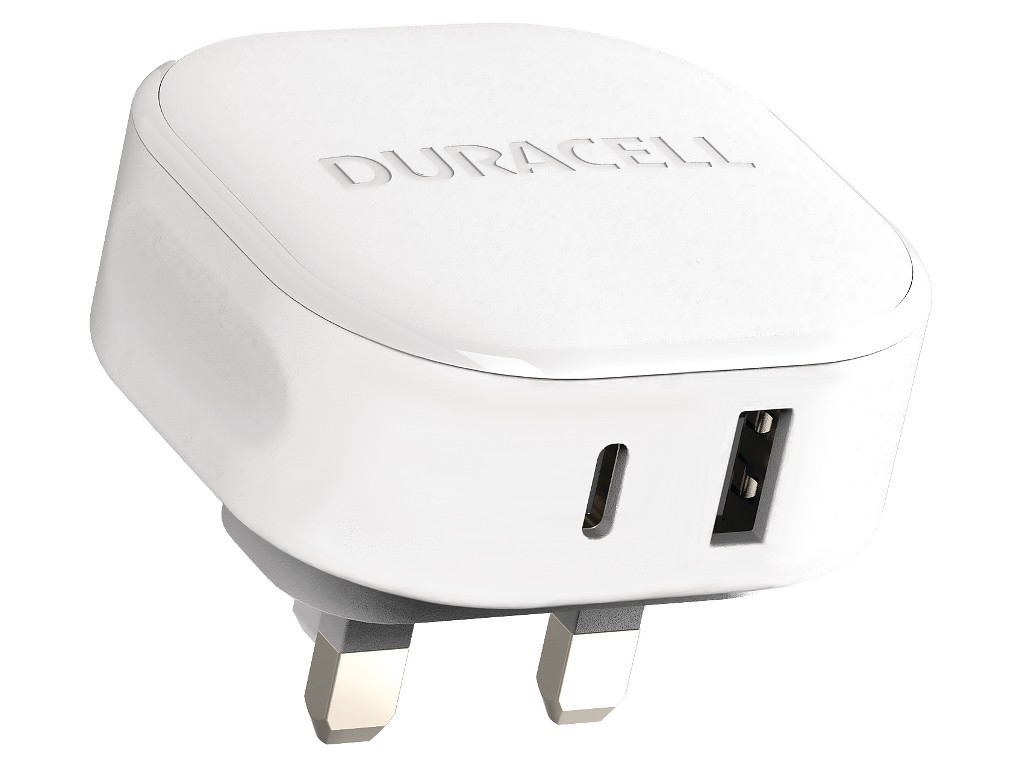 Duracell DRACUSB20W-UK Mobile Device Charger White