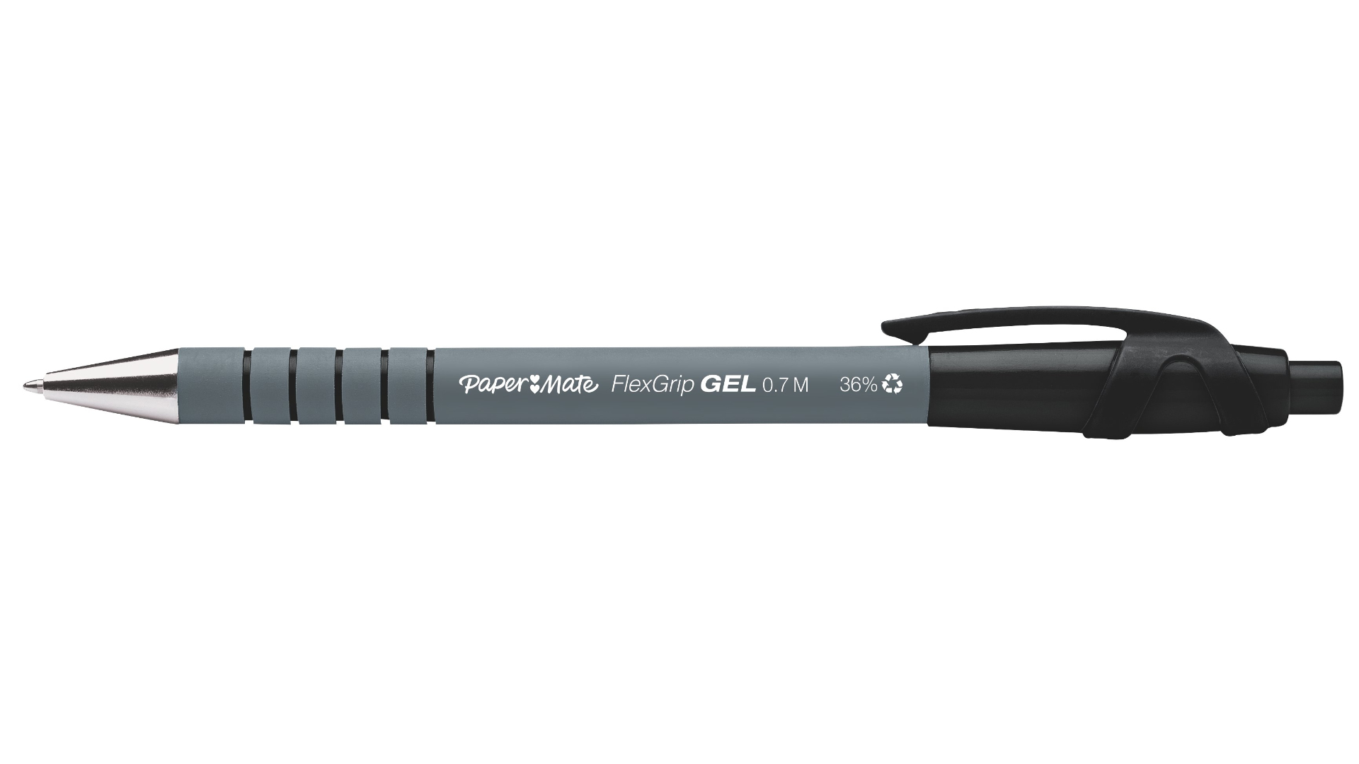 Image of Papermate FlexGrip Gel Retractable gel pen Medium Black 12 pc(s)