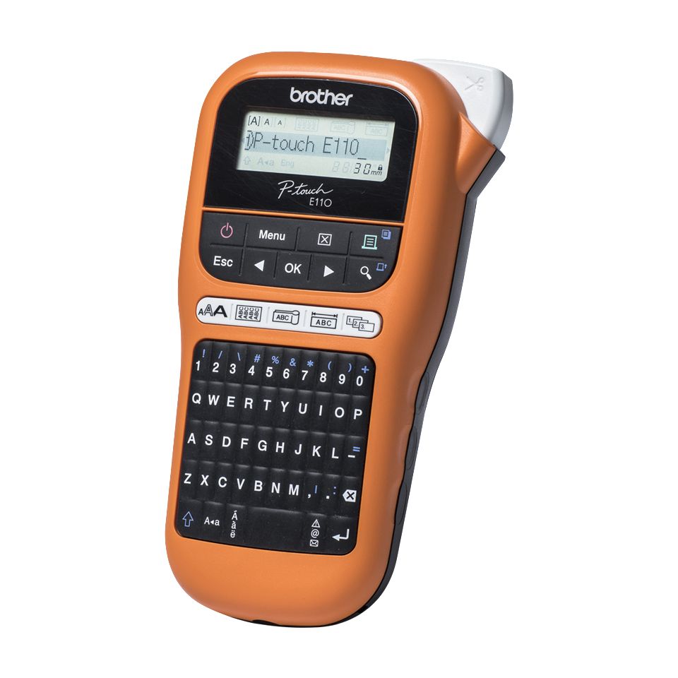 Image of Brother PT-E110VP Handheld Electrician Label Printer - Printer - b/w