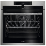 AEG 8000 Series Pyrolytic Self-Cleaning Digital Electric Single Oven with Food Probe & Command Wheel