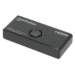 Manhattan HDMI Switch 2-Port, 8K@60Hz, Bi-Directional, Black, Displays output from x1 HDMI source to x2 HD displays (same output to both displays) or Connects x2 HDMI sources to x1 display, Manual Selection, No external power required, 3 Year Warranty