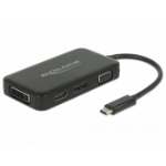 DeLOCK 63929 laptop dock/port replicator USB 2.0 Type-C Black