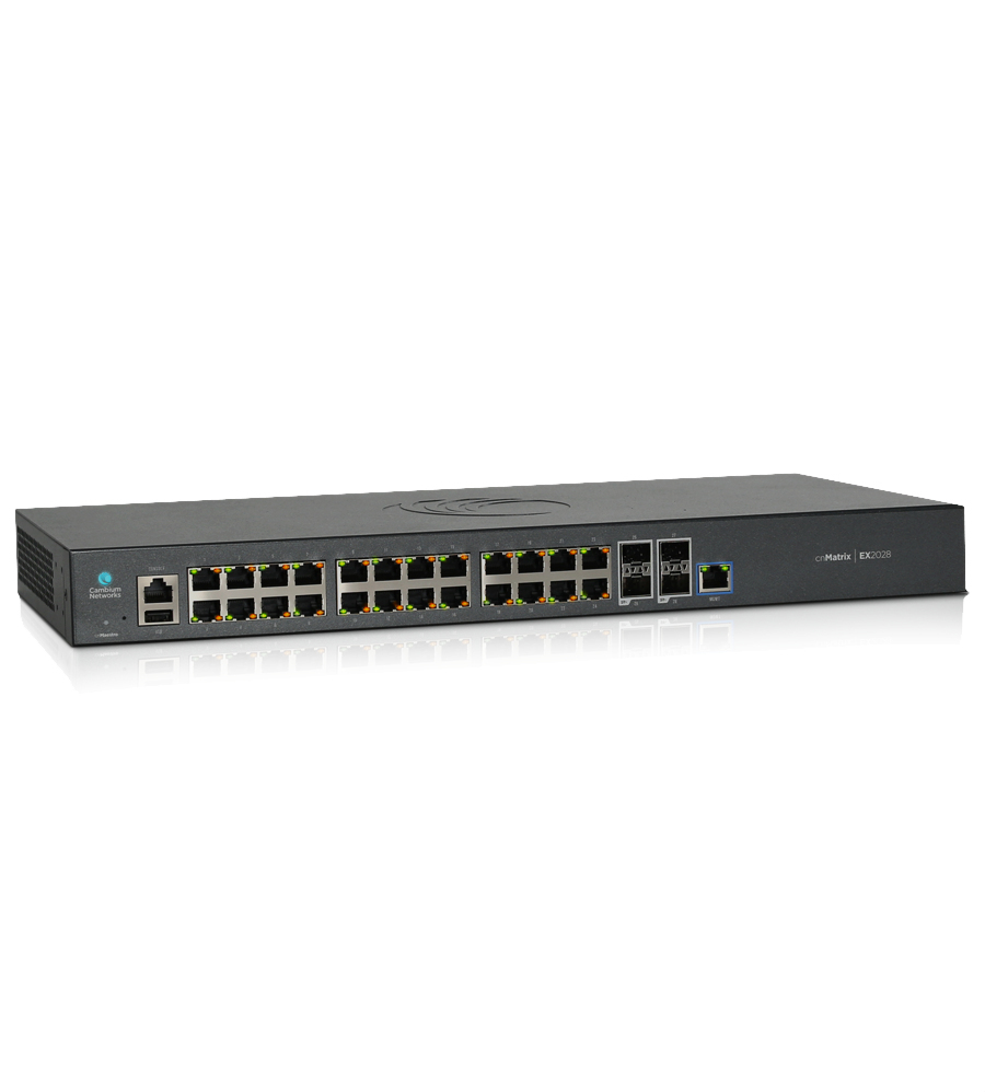 Cambium Networks cnMatrix EX2028 Managed L2/L3 Gigabit Ethernet...