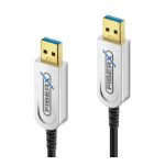 FiberX FX-I640-030 USB cable USB 3.2 Gen 1 (3.1 Gen 1) 30 m USB A Black, Silver