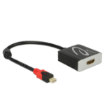 DeLOCK 62735 video cable adapter 0.2 m Mini DisplayPort HDMI Type A (Standard) Black