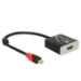 DeLOCK 62735 video cable adapter 0.2 m Mini DisplayPort HDMI Type A (Standard) Black