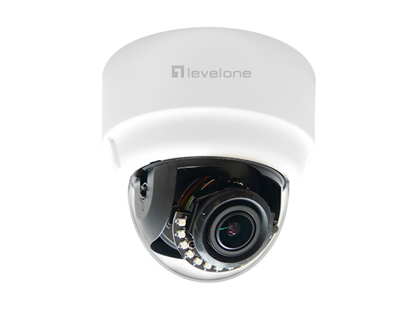 Image of LevelOne HUBBLE Zoom Dome IP Network Camera, H.265, 3-Megapixel,...