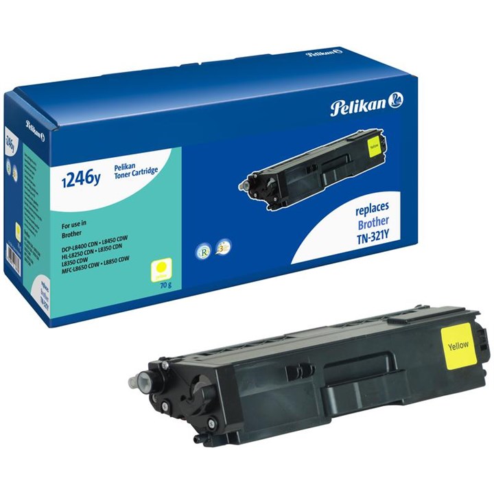 Image of Pelikan Laser Toner For Brother TN-321Y Yellow