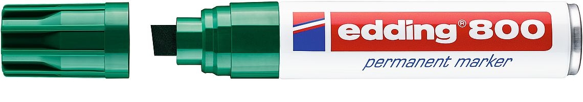 Image of Edding 800 permanent marker Chisel tip Green 1 pc(s)