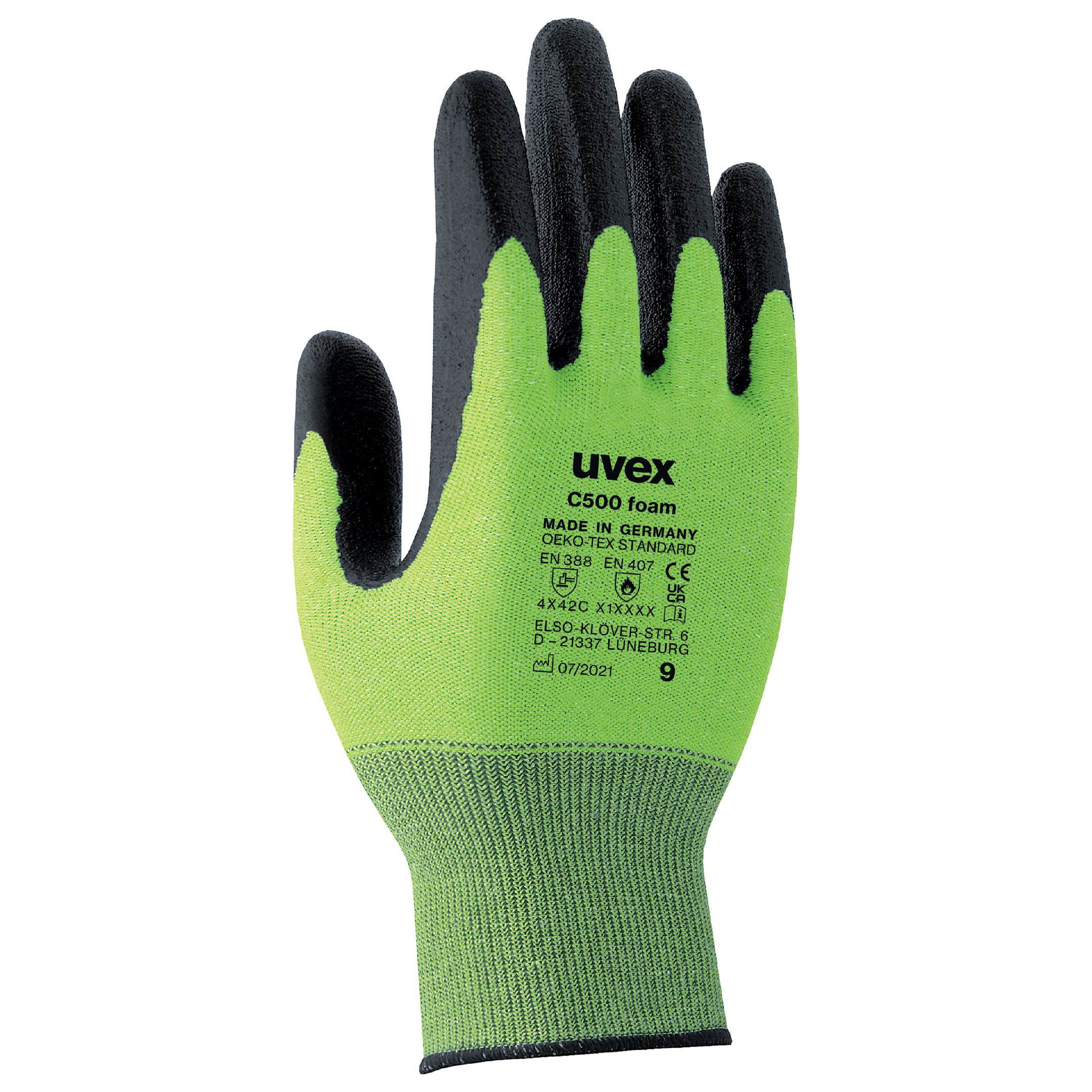 Image of Uvex C500 foam - Black - Green - EUE - Adult - Adult - Unisex - 1...