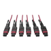 Tripp Lite N858-15M-3X8-MG MTP/MPO Multimode Base-8 Trunk Cable, 24-Strand, 40GB/100GB, 40/100GBASE-SR4, OM4 Plenum-Rated (3xF/3xF), Push/Pull Tab, Magenta, 15 m (49 ft.)