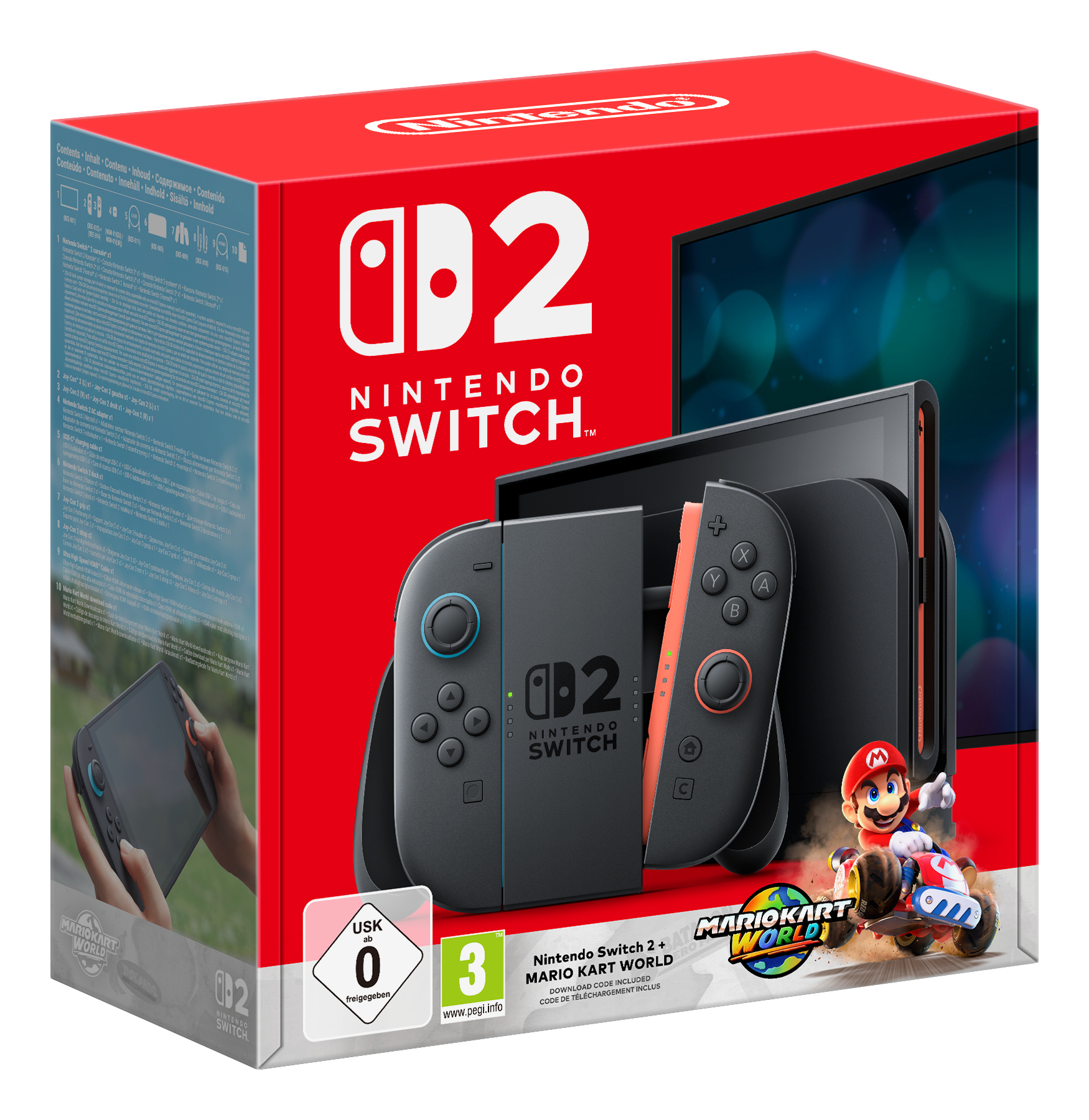 Nintendo Switch 2 + Mario Kart World portable game console 20.1 cm (7.