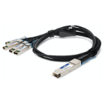 AddOn Networks QSFP-4SFP25G-CU15MAO InfiniBand/fibre optic cable 59.1" (1.5 m) QSFP28 4xSFP28 Black, Silver