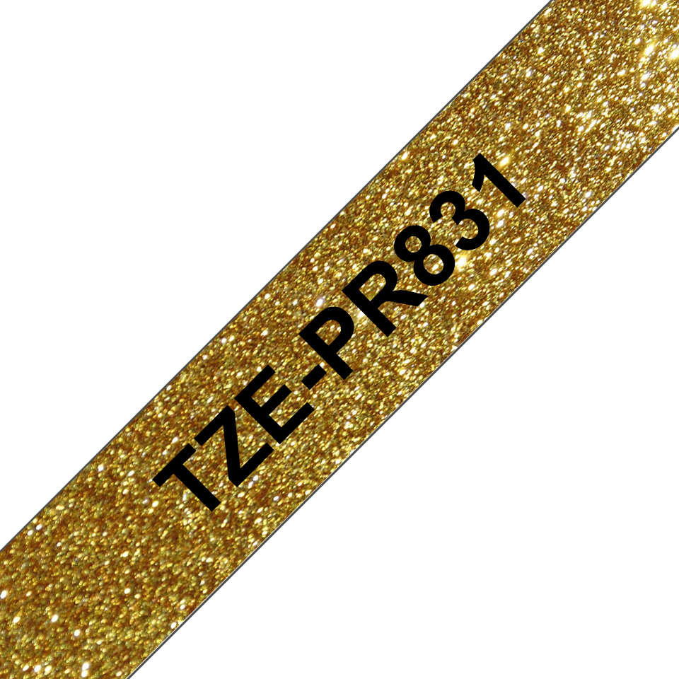 Brother TZE-PR831 DirectLabel black on gold 12mm x 8m for Brother P-Touch TZ 3.5-18mm/6-12mm/6-18mm/6-24mm/6-36mm