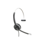 Cisco Headset 531, Wired Single On-Ear Quick Disconnect with USB-A Adapter, Charcoal, 2-Year Limited Liability Warranty (CP-HS-W-531-USBA=)