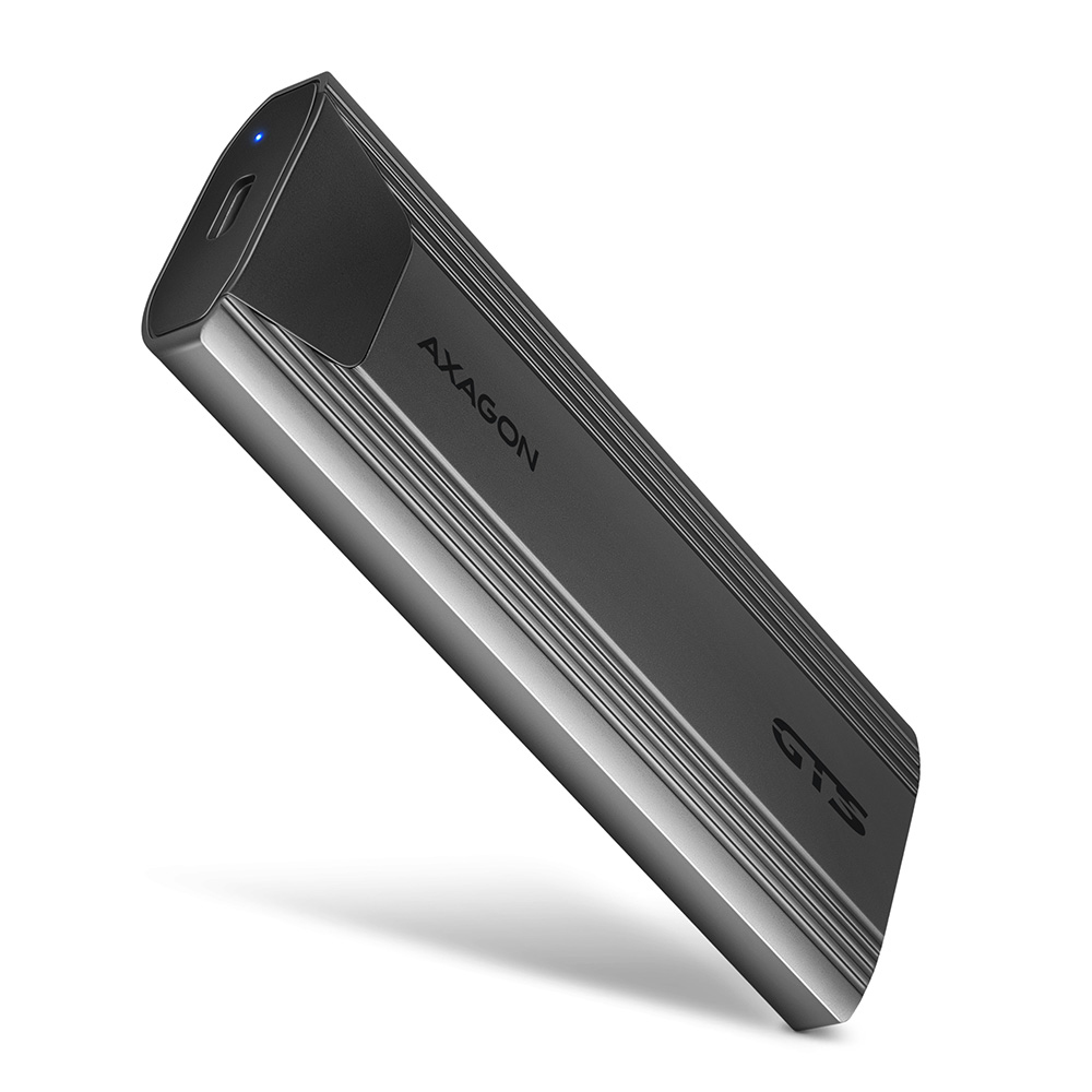 Image of Axagon EEM2-GTS storage drive enclosure SSD enclosure Grey M.2