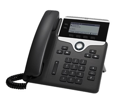 Image of Cisco 7821, Refurbished IP phone Black 2 lines