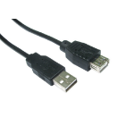 Cables Direct CDL-020 USB cable 0.5 m USB 2.0 USB A Black