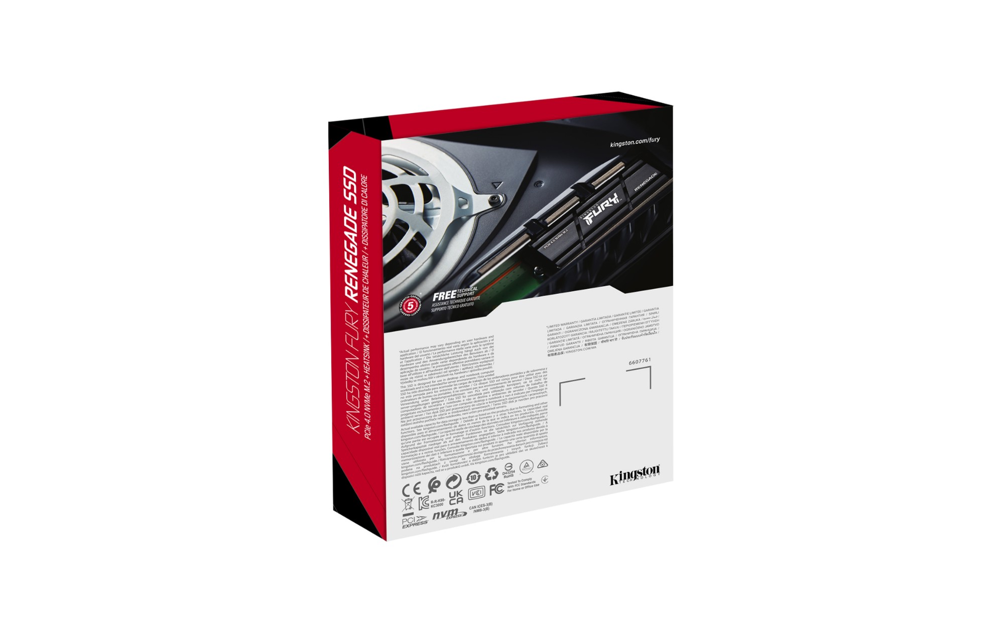 Kingston Technology 500G RENEGADE PCIe 4.0 NVMe SSD W/ HEATSINK, 8 im  Vertriebshändler-/Grosshandelslager für den Verkauf durch Wiederverkäufer -  Stock In The Channel