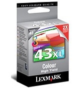 Lexmark 18YX143BL/43XL Printhead Cartridge Color high-capacity Blister