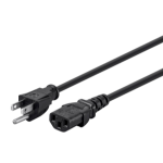 Monoprice 24195 power cable Black 144" (3.66 m) NEMA 5-15P IEC C13