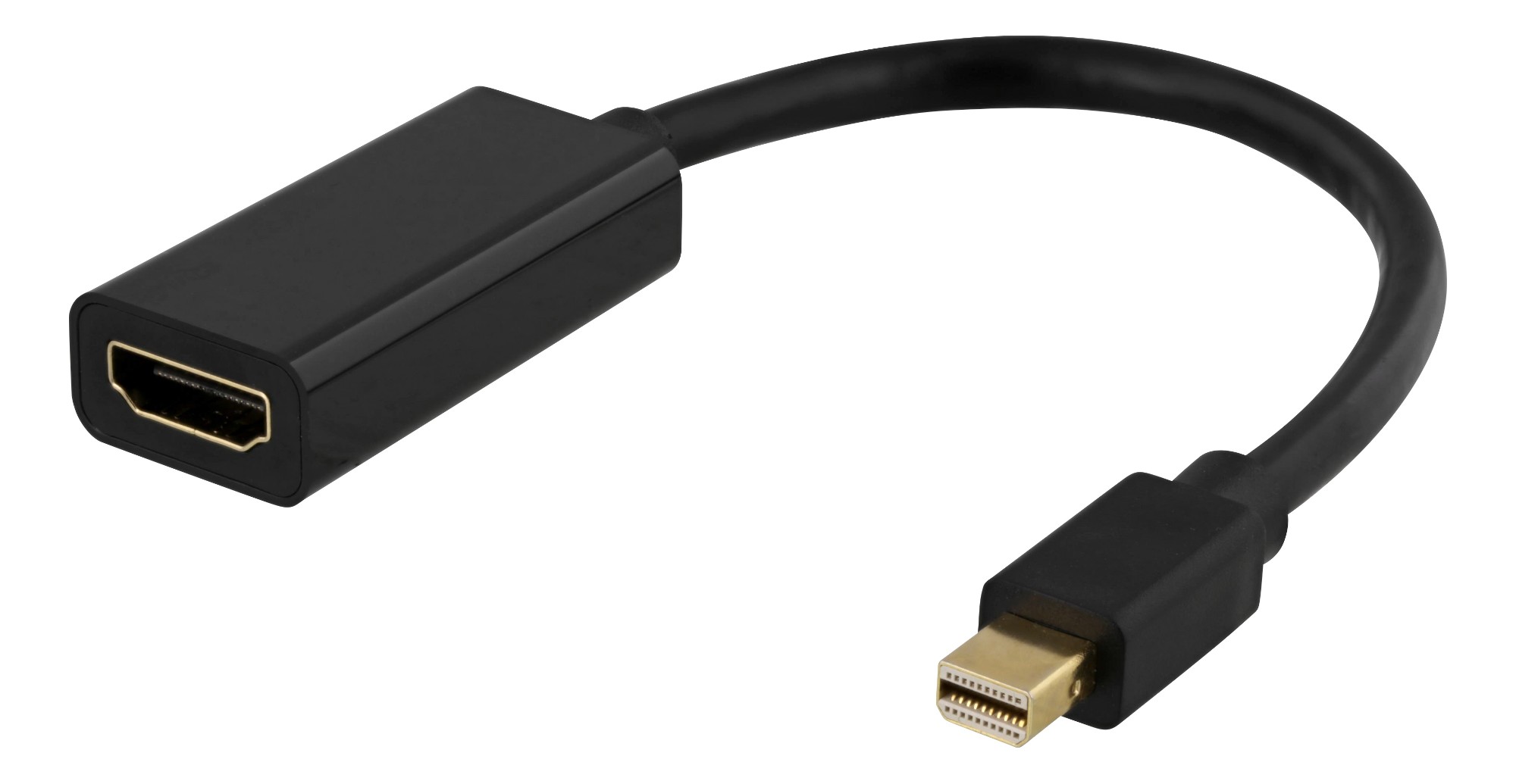 DP-HDMI45 DELTACO EU Product - Mini DisplayPort to HDMI Adapter, 0.2m - Black