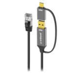 mBeat Tough Link 2m USB & USB-C to RJ45 Ethernet Cable - Space Grey