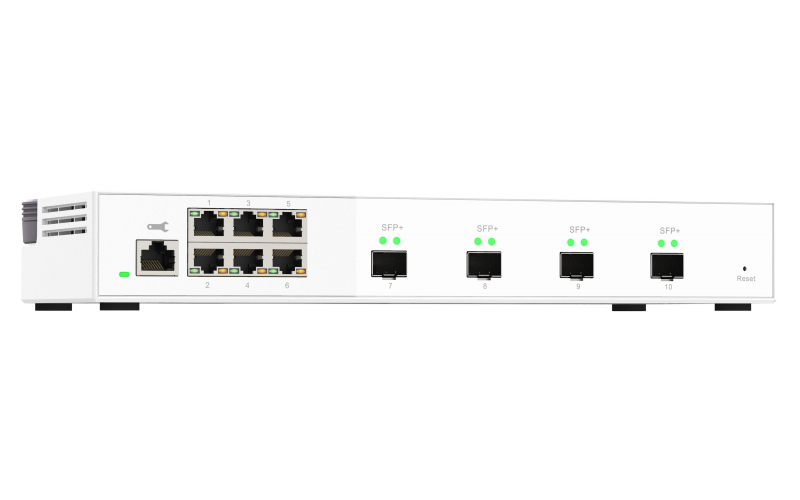 Image of QNAP QSW-M2106-4S network switch Managed L2 2.5G Ethernet...