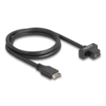 DeLOCK USB 10 Gbps cable Type-E Key A 20 pin male to USB Type-C female panel-mount 70 cm