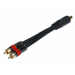 Monoprice 6261 audio cable 5.91" (0.15 m) RCA 2 x RCA Black