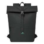 Rivacase Gremio backpack City backpack Black Polyester, Recycled polyethylene terephthalate (rPET)