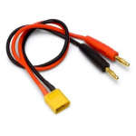 Dynomax Charging cable XT60 with 4mm banana plugs